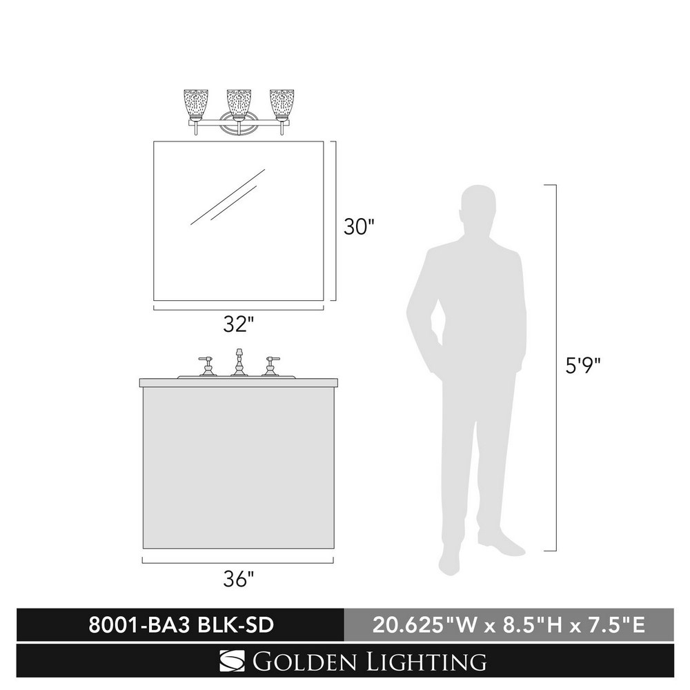 8001-BA3 BLK-SD